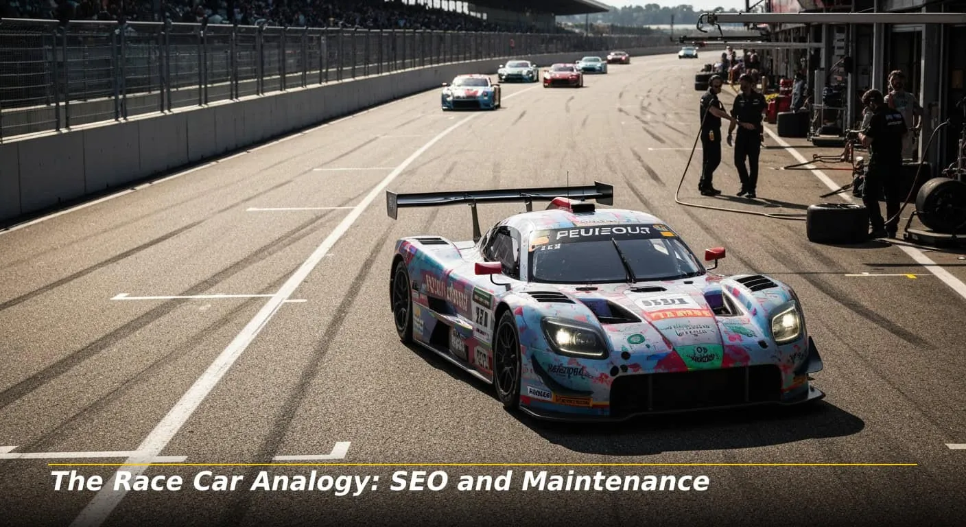 4 The Race Car Analogy SEO and Maintenance